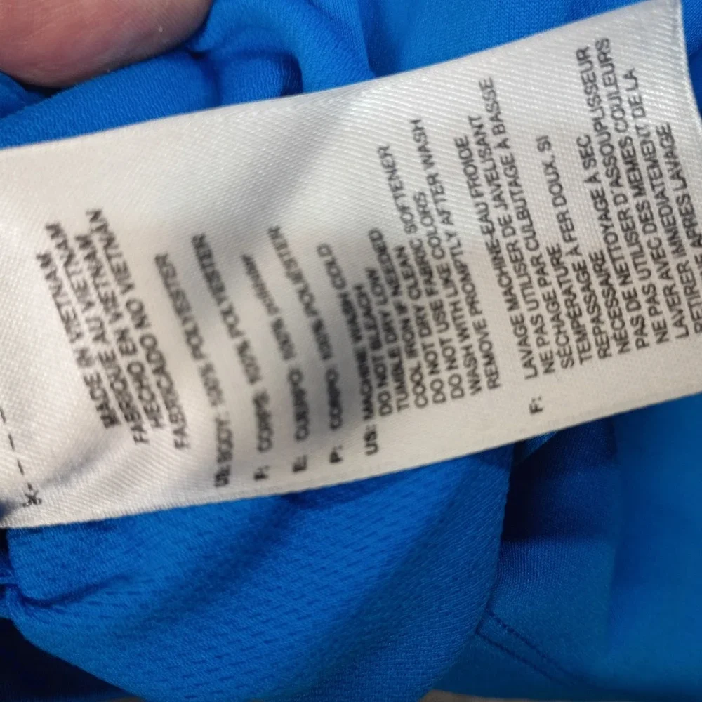 Reynolds Lake Oconee Adidas Golf Polo Mens Medium Blue Performance Shirt Georgia